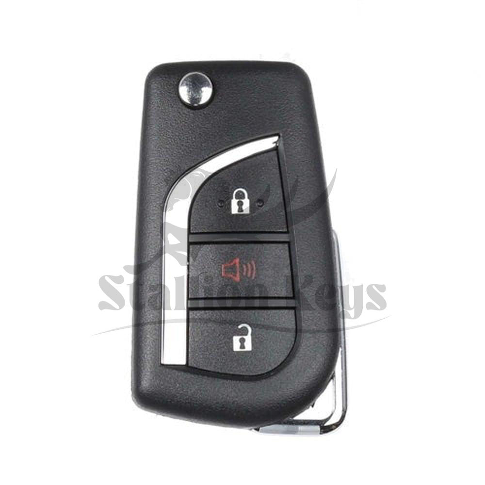 2017-2018 Toyota Corolla iM 3-Button Remote Flip Key / PN: 89070-12C20 / HYQ12BFA / H Chip / AFTERMARKET 2017-2018 Toyota Corolla iM 3-Button Remote Flip Key / PN: 89070-12C20 / HYQ12BFA / H Chip / AFTERMARKET